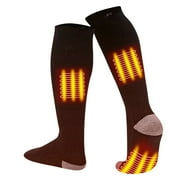 ZACPNCV Heated Socks for Women Men Winter Warm Socks for Outdoors Work Skiing Riding Cycling Hiking Socks Black Free Size